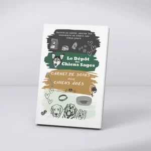 Couverture du carnet de santé et de suivi pour animaux de compagnie en format broché 3D